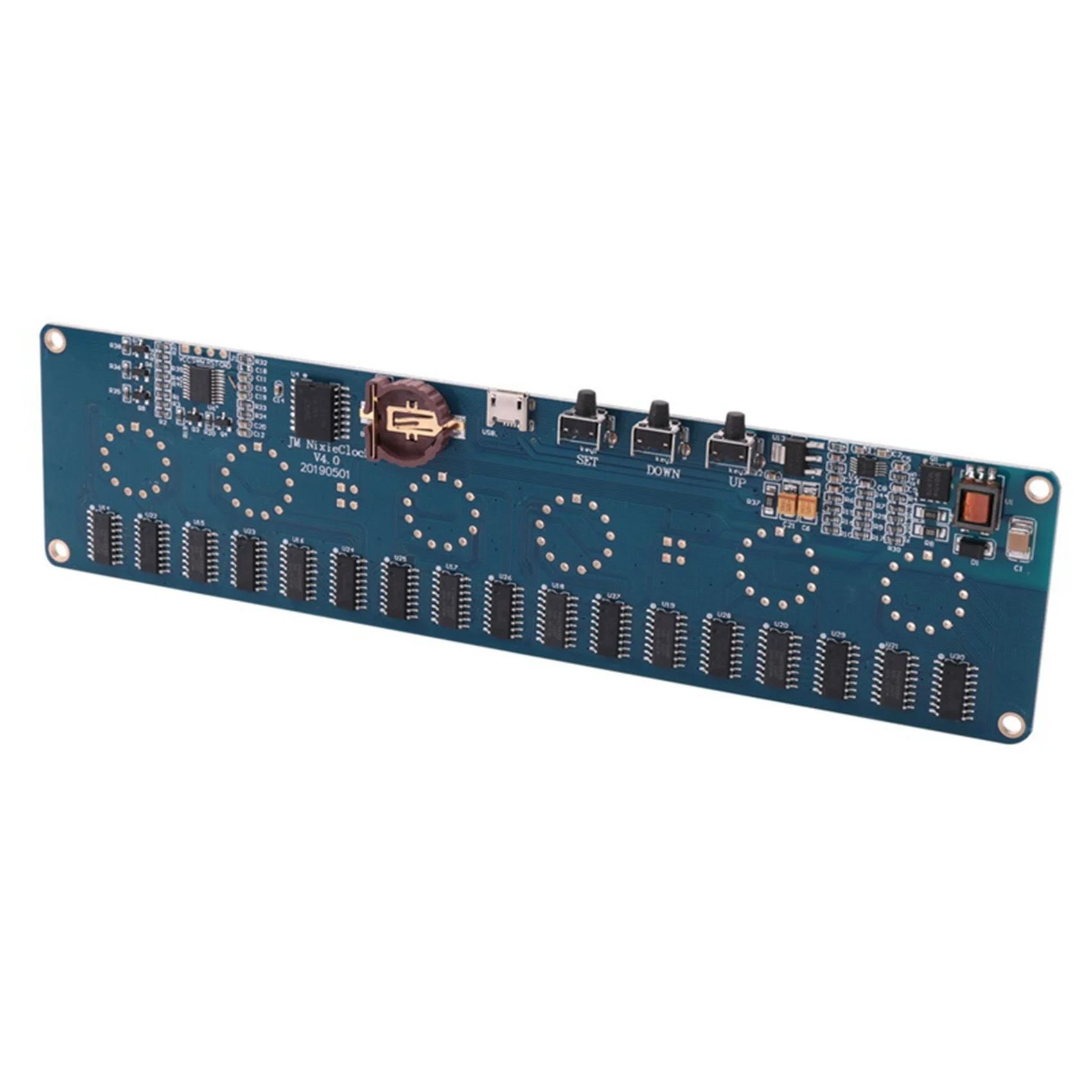 A39U DIY In14 In4 Nixie Tube reloj Digital LED reloj regalo placa de circuito, PCBA sin tubos