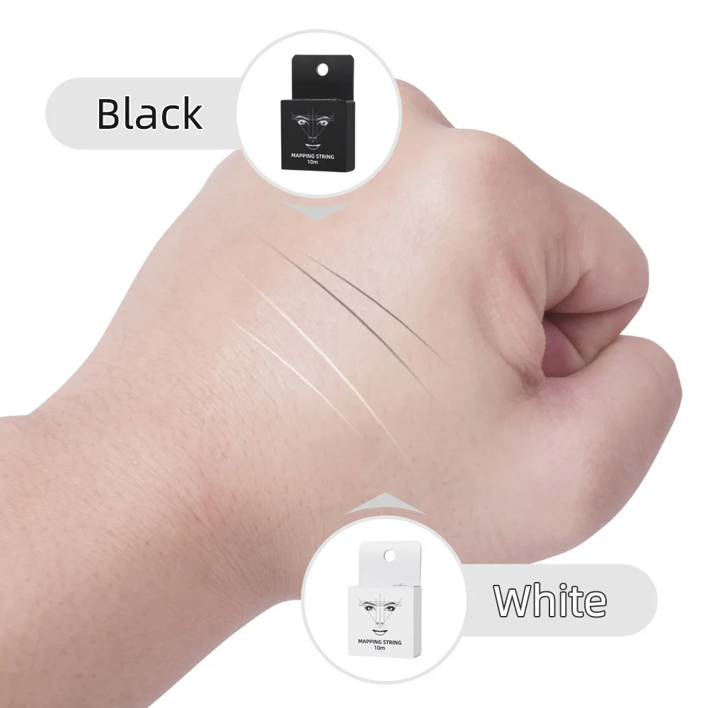 الوشم الموضوع الحاجب ماركر الموضوع الوشم الحاجب حاكم مع الحبر تحديد المواقع رسم الخرائط صندوق خط لوضع علامات على الحاجب متناظرة #4