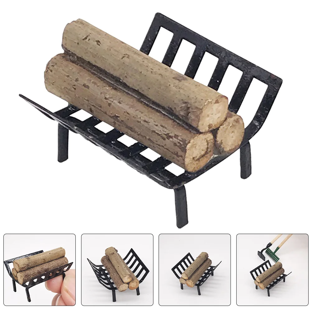 

Mini Furniture Kid Simulation Firewood Rack Miniature Toys Photography Props Decor Child