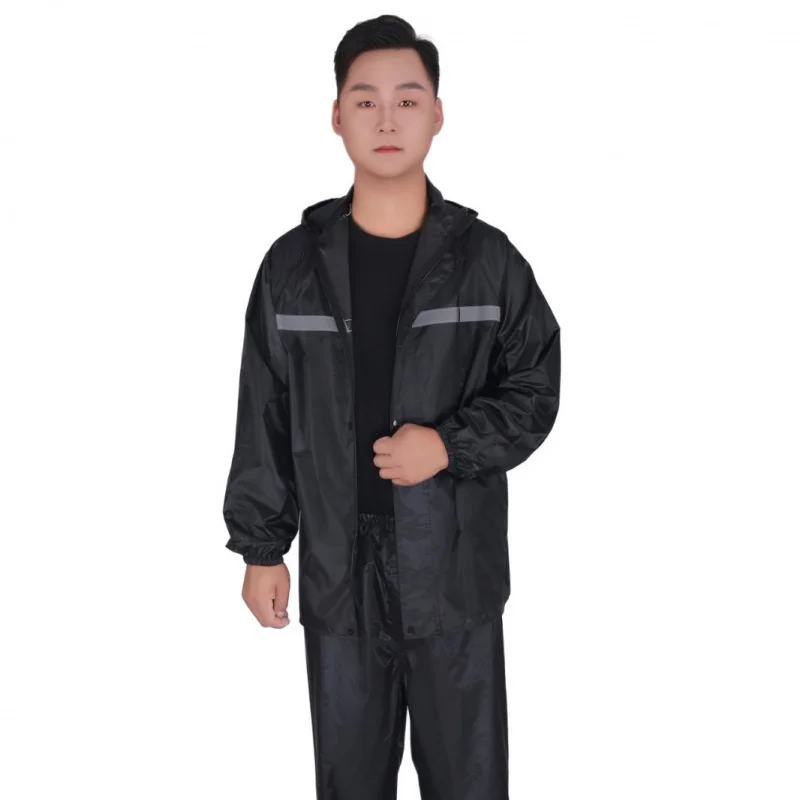 Traje de pantalones de lluvia para hombre, chubasquero dividido de cuerpo entero para exteriores, protección del trabajo, traje de lluvia antidisturbios de coche eléctrico