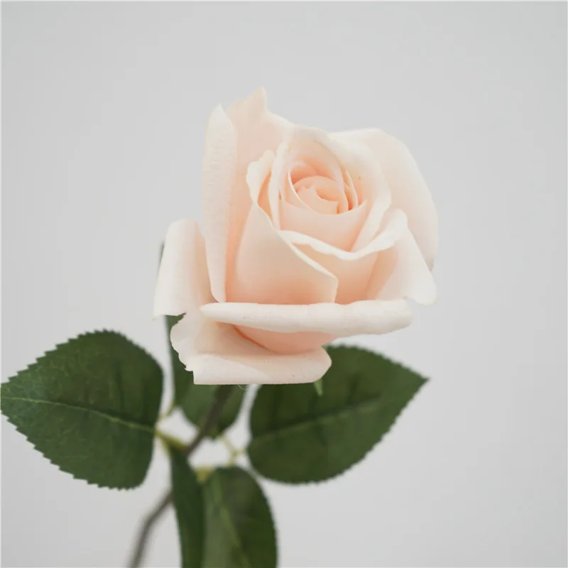 10 Stück Handgefühl-ähnliche, feuchtigkeitsspendende Rosen, künstliche Blumen, Brautstrauß, Hochzeitsdekoration, Rosenblumen, Hochzeitsfeier, Heimdekoration – Detail 3