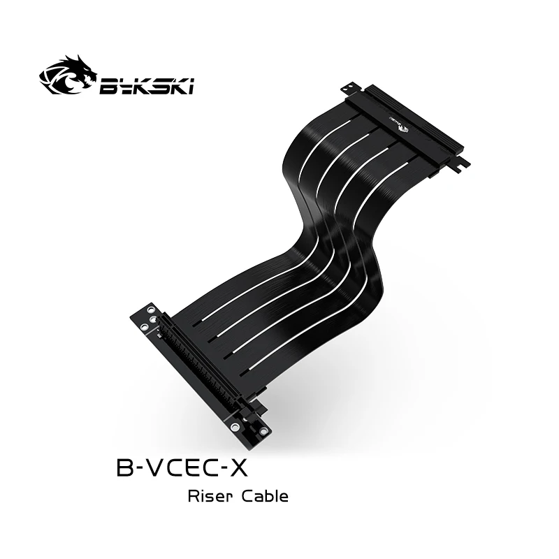 Imagem -04 - Bykski-placas Gráficas para pc Cabo Pci Express Connector Suporte de Inversão Riser Card Cabo Flexível Montagem Vertical Gpu Pci-e 25cm