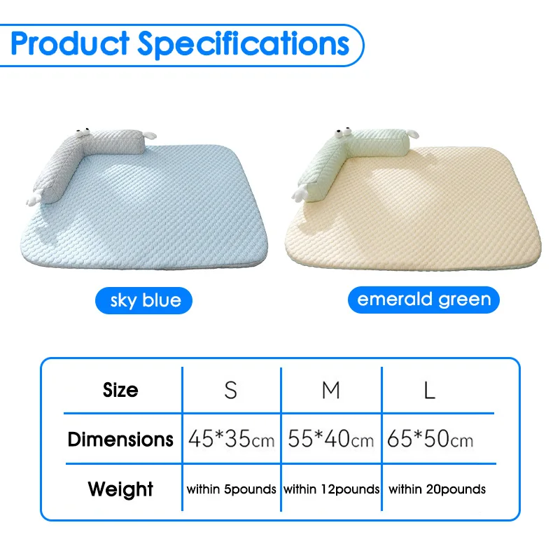 Ice Silk Cooling Orthopedic Pet Bed 6