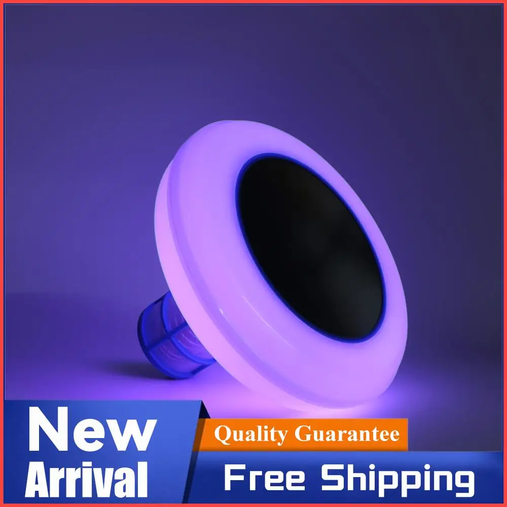 

Solar Copper Pool Ionizer 7-Colored LED Night Light Pool Clean Purifier for Above Ground Pool Up to 35.000 Gal