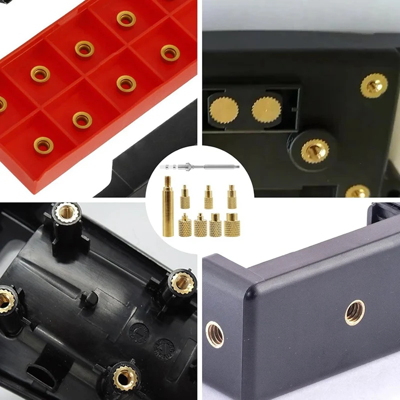 لحم الخنزير الحرارة مجموعة إدراج أداة M2/M3/M4/M5/M6/M7/M8 مجموعة الحرارة إدراج تلميح عدة TS100 النحاس سبيكة لحام تلميح مجموعة