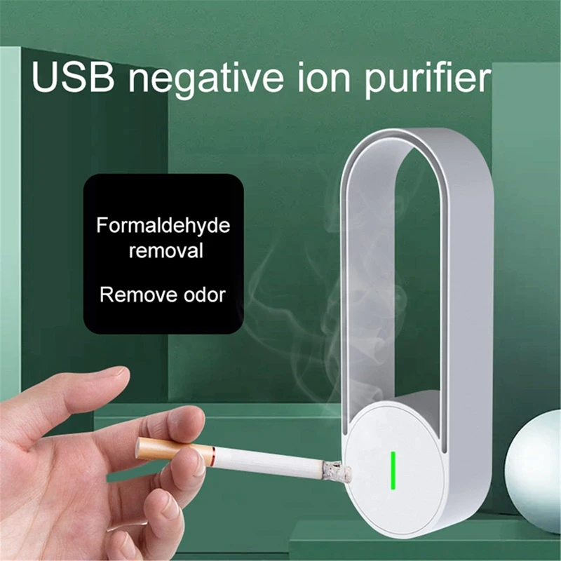 Purificador de Ar USB para Casa e Quarto, Air Cleaner, Modo de Dormir Silencioso, Remover Pólen, Alergia, Partículas Poeira