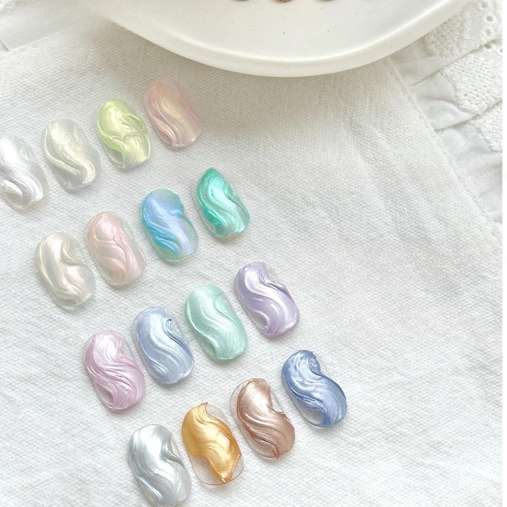 16 colori Nail Art Perla Fata Crema Texture Gel Popolarità Stato solido Nail Art Shell Smalto Gel Vernici per manicure