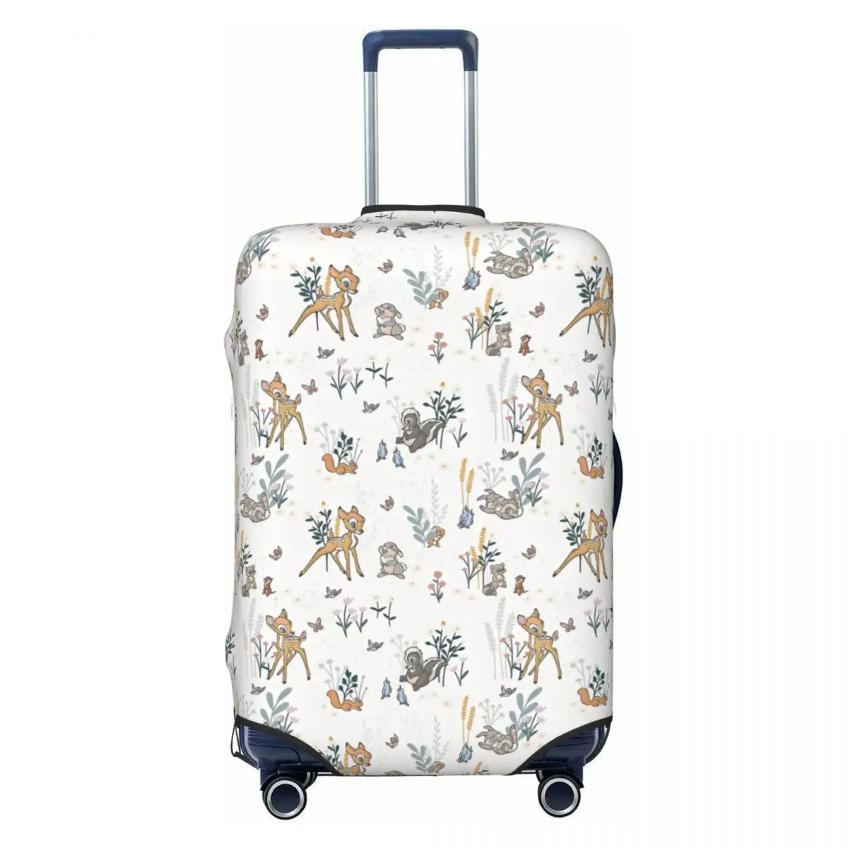 

Custom Bambi Luggage Cover Protector Funny Kawaii Cartoon Anime Travel Suitcase Covers for 18-32 Inch