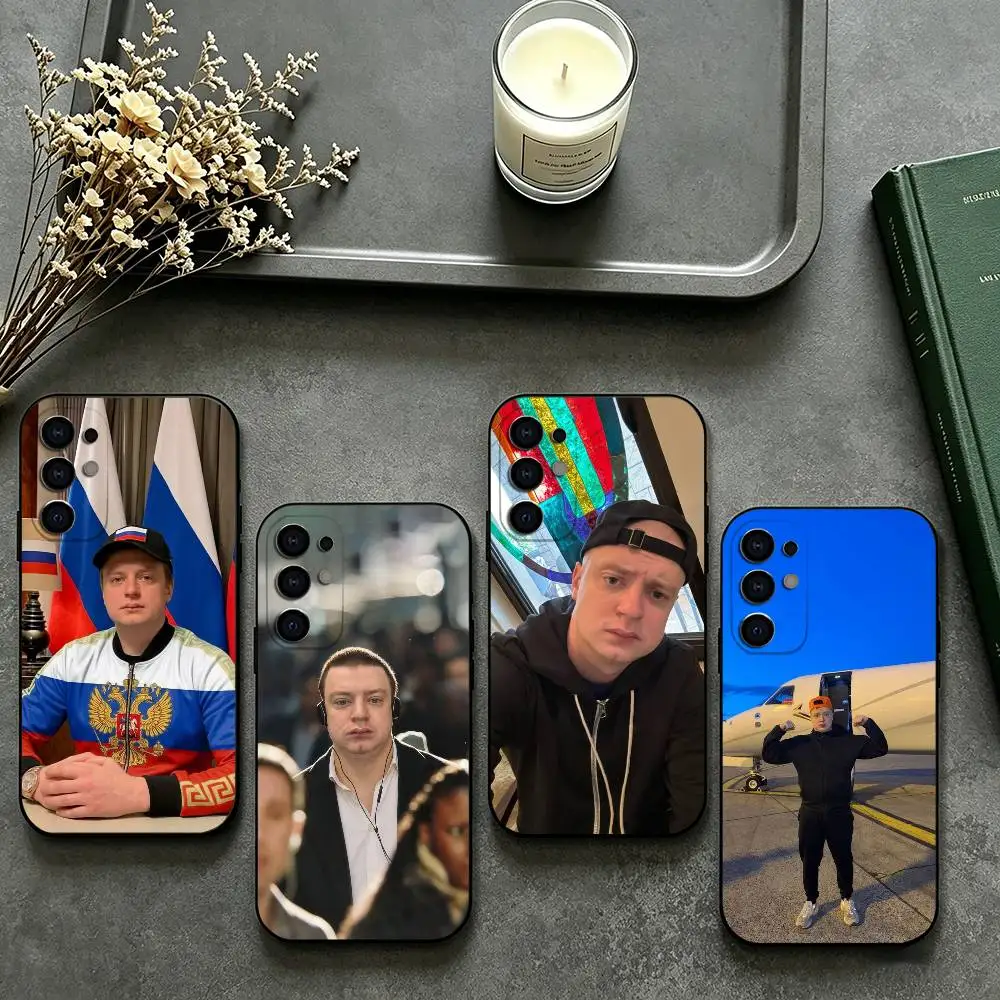 Russian Internet Celebrity M-Mellstroy phone Case For Samsung S26,25,24,21,22,23,30,20,Ultra,Plus,Fe,Lite Black Soft Cover