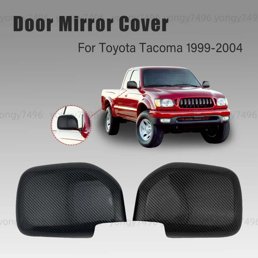 

Глянцевая черная крышка бокового зеркала из углеродного волокна для Toyota Tacoma 1999 2000 2001 2002 2003 2004, автомобильные аксессуары, украшение
