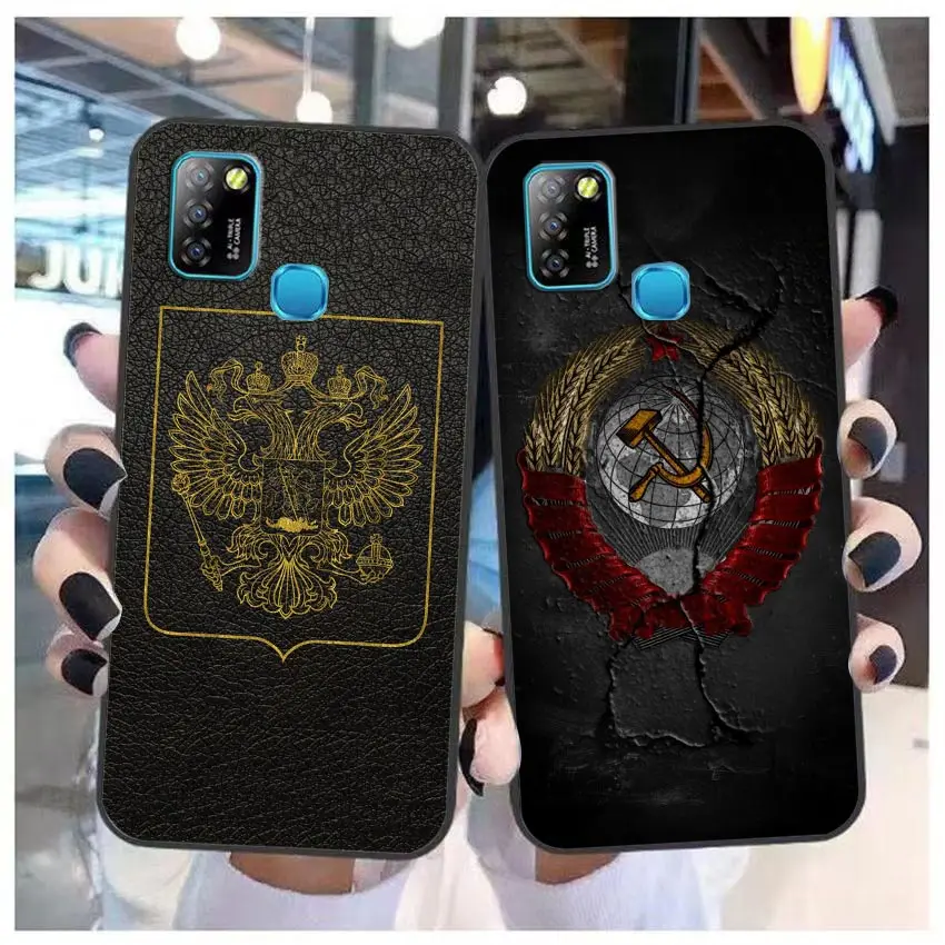 CCCP Two-Headed Eagle Flag Of Russia Case For Infinix TECNO CAMON 19 16 ZERO X NEO 20 8 POVA 4 2 NOTE 30 12 G96 11 10 8 8I Case