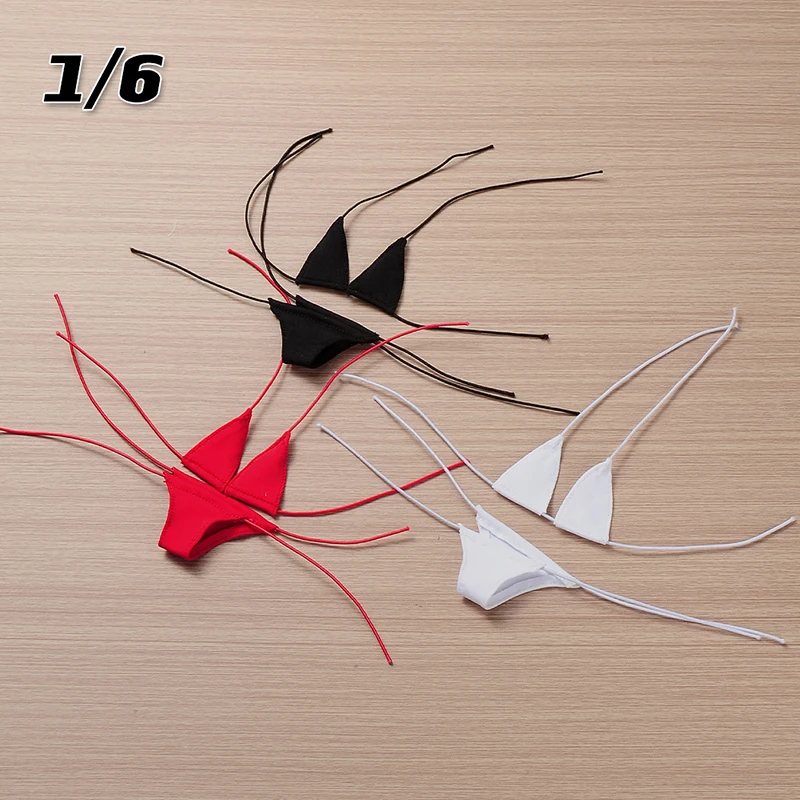 1/6 Scale Female Sexy Bikini Strap Underwear Bra Underpants Clothes Model Fit 12-inch Soldier Action Figure Bodies