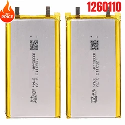 High Qulity 3.7V 10000mAh 1260110 Rechargeable Polymer Batteries Lipo Li-Po for Toy Power Bank GPS Laptop Camping Lights Diy