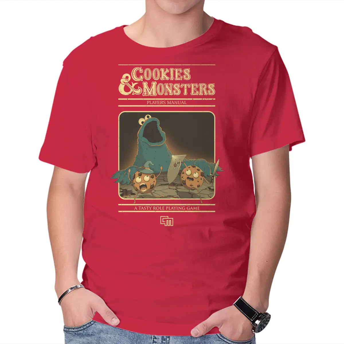 Cookies & Monsters Anime Graphic T-shirts for Men Clothing Women Short Sleeve Tees New Arrivals Unisex Summer