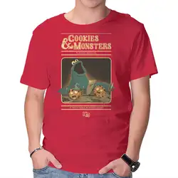 Cookies & Monsters Anime Graphic T-shirts for Men Clothing Women Short Sleeve Tees New Arrivals Unisex Summer