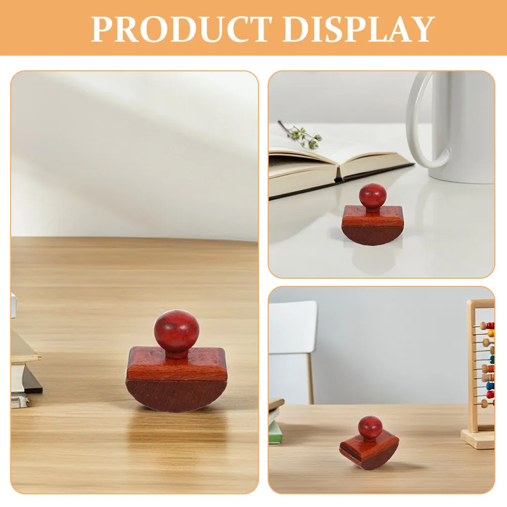 2Pcs Wooden Ink Blotter Rocker Absorber Quick Drying for Desk Calligraphy Stamp Practice Office Writing Craft Vintage Swing