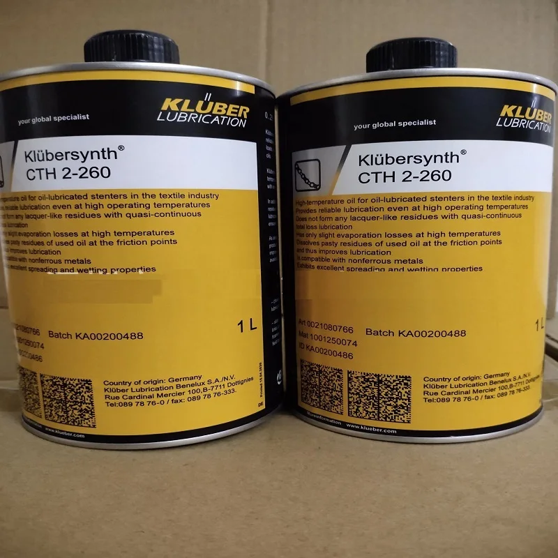 Lubricants For KLUBER CTH 2-260 High temperature chain oil 1L GH461 GH462 High temperature grease 1kg  GY193  free shipping