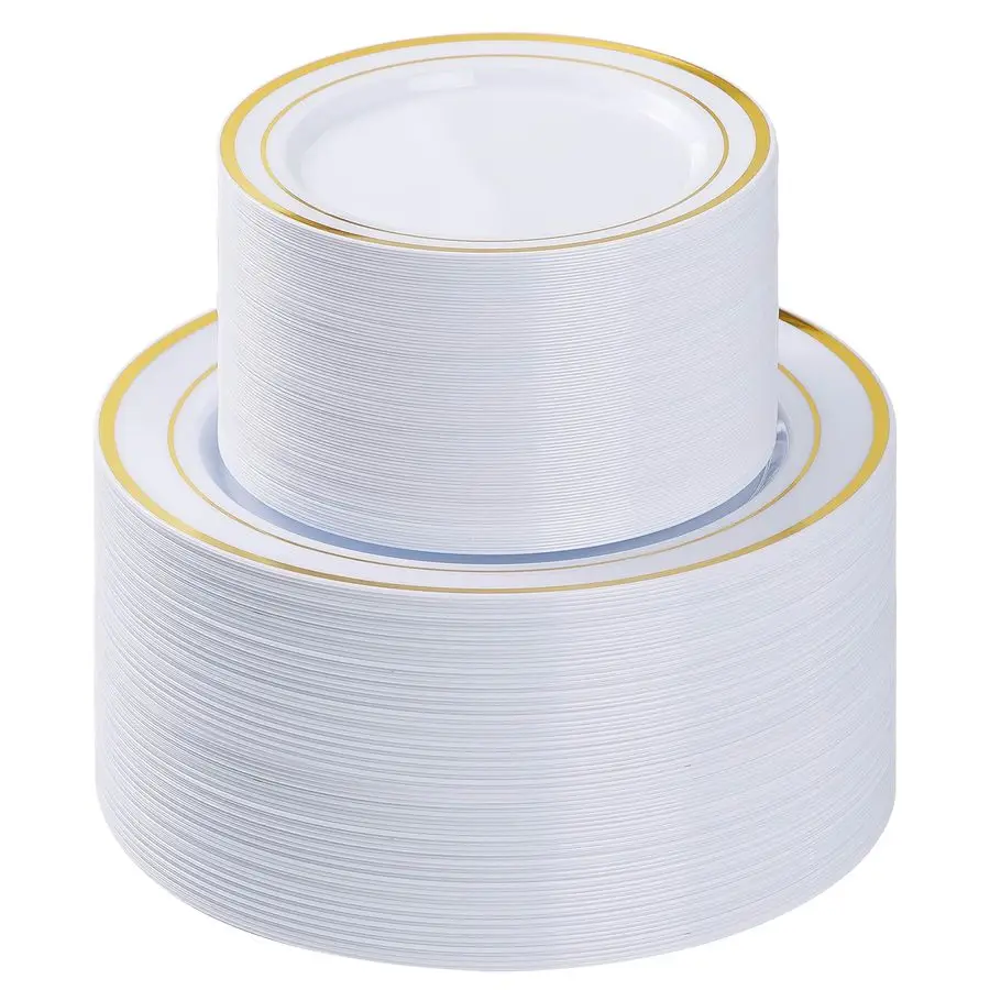 200PCS Gold Plastic…