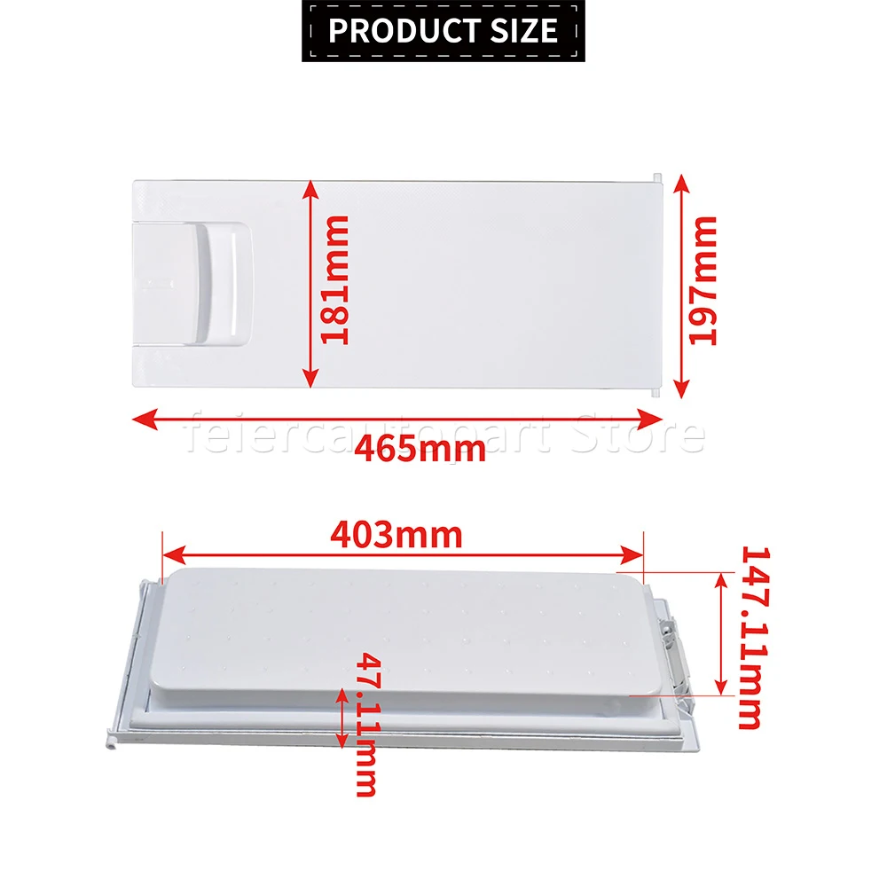 MotorHome For Bosch/Siemens/Neff Fridge Freezer Compartment Cover Evaporator Door Flap 00447344 Fridge Accessories