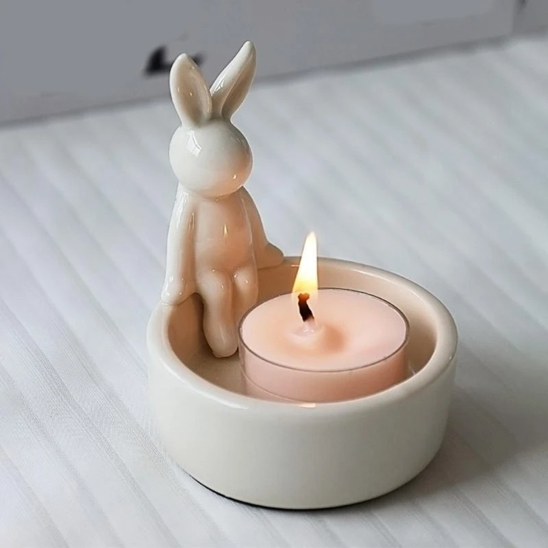 Soporte Candelas Pascua Candeler cerámica Cerámica luz té perfectamente para sala estar