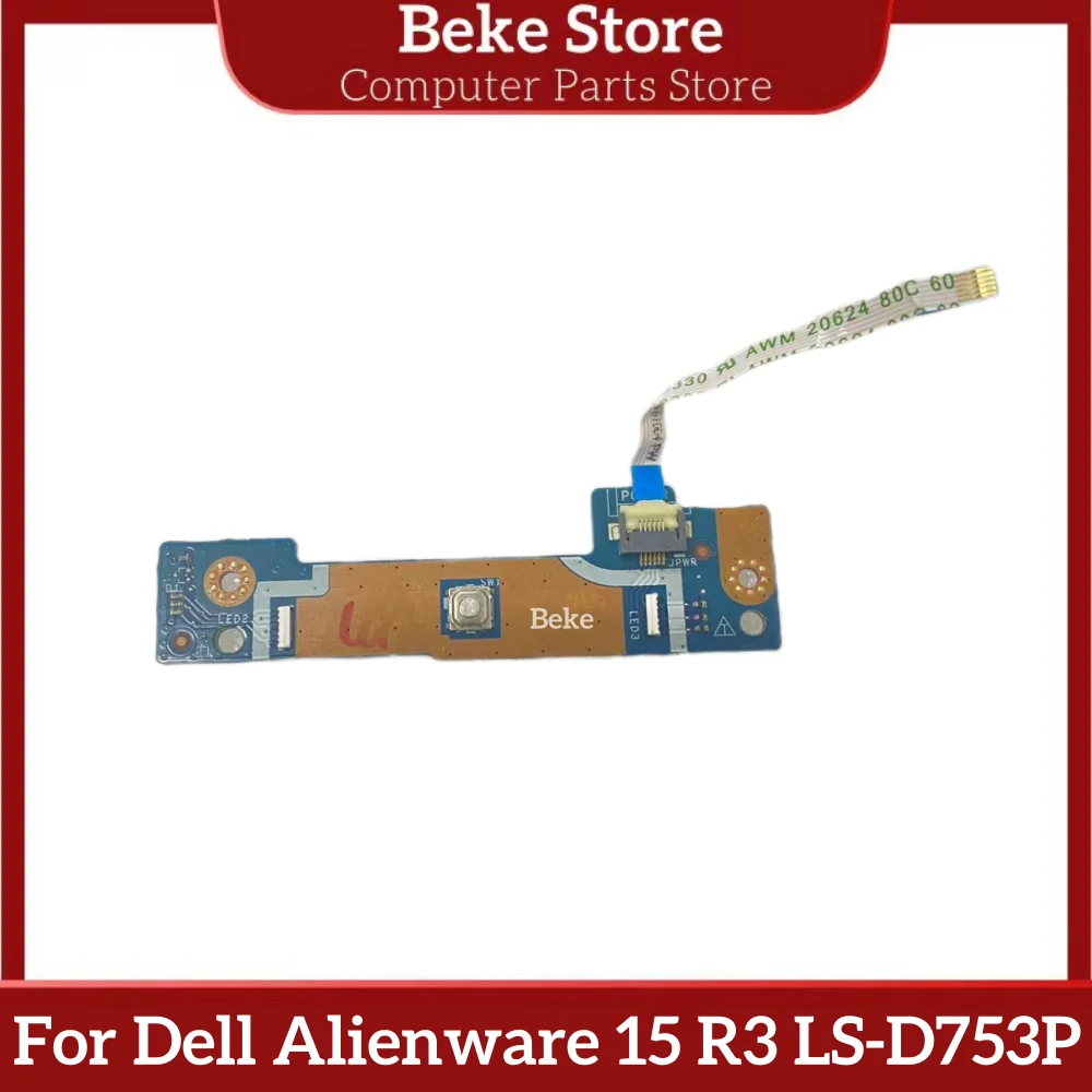 Beke-Placa de botón de encendido para Dell Alienware 15 R3, con Cable, LS-D753P, envío rápido