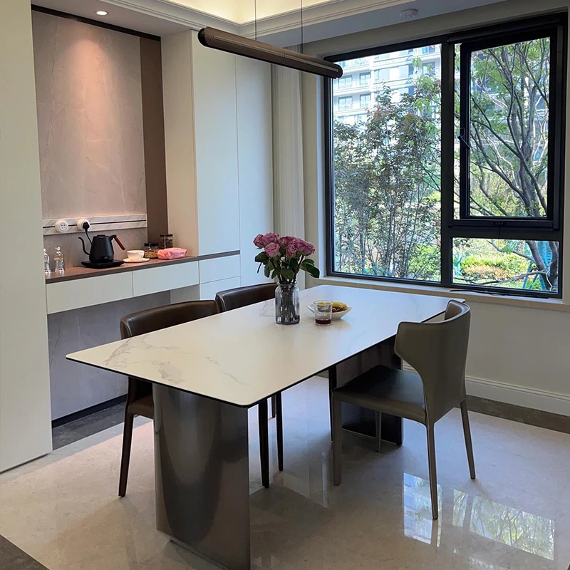 

Office Study High Dining Tables Nordic Restaurant Luxury Salon Dining Tables Modern Breakfast Tavoli Da Pranzo Furniture Home