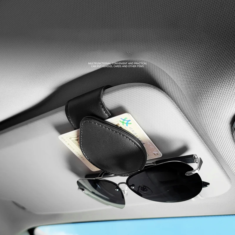 

Universal Auto Sun Visor Glasses Fastener Clip Holder For Sunglasses Eyeglasses Ticket Card Organize Car Interior Accessories