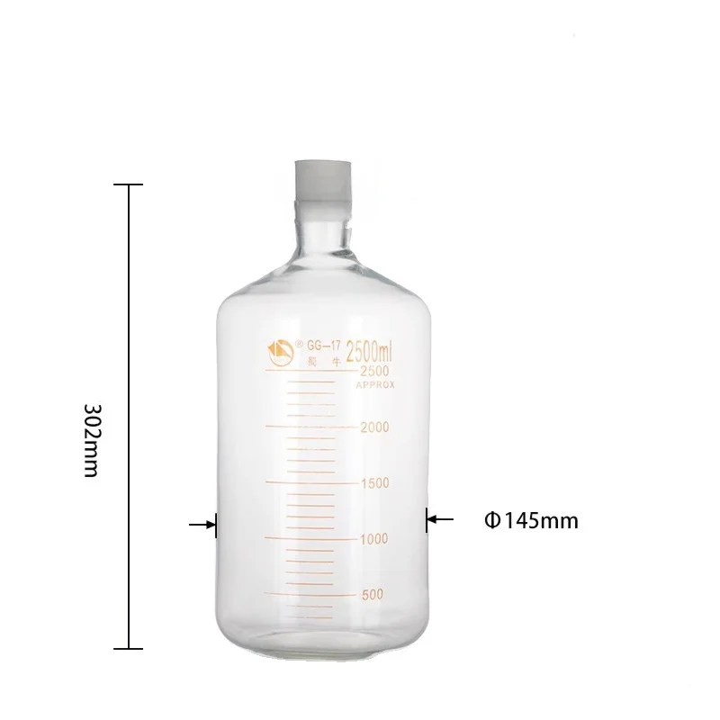 Botol dialisis skala borosilikat tinggi