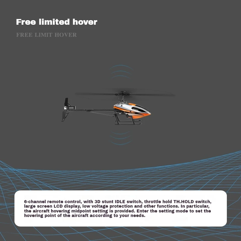 WLtoys V950 Rc Helicopter 2.4G 6ch 3D6G System Brushless Rc Helicopter Rtf Remote Control Plane Model Toys For Boys Xmas Gifts