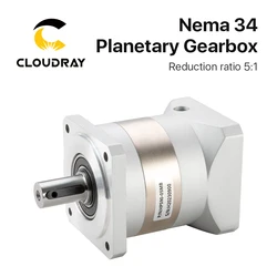 Cloudray Nema34 Ratio 5:1 Planetary Gearbox Motor Speed Reducer with 14mm Input for Nema34 Stepper Motor