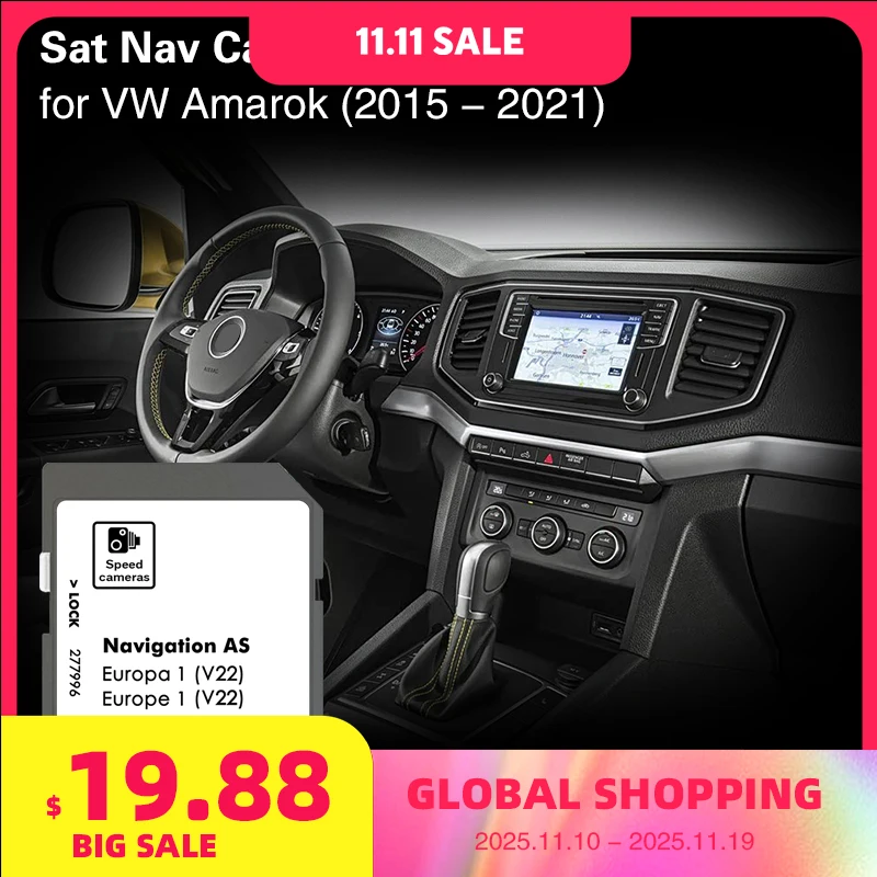

for VW Amarok Since 2015 SD Map 32GB AS V22 Navigation Germany Europe Memory Card