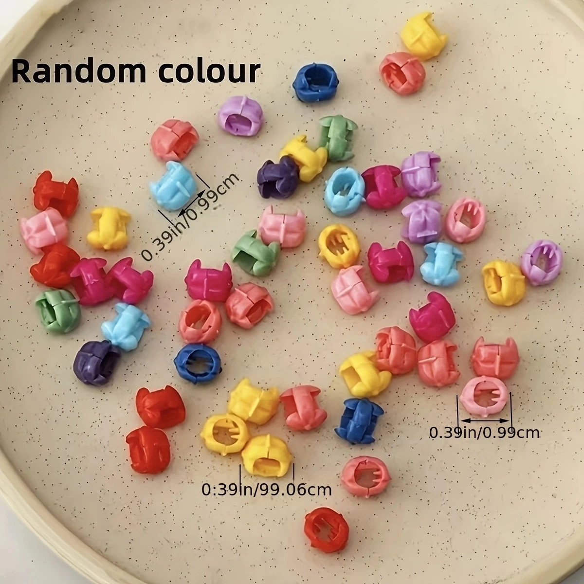 زر الفول لون الحلوى مشبك الشعر ، حزمة مختلطة ، ملونة ، صغيرة انتزاع ، الدوبامين ، إكسسوارات الشعر النسائية ، 50: #5