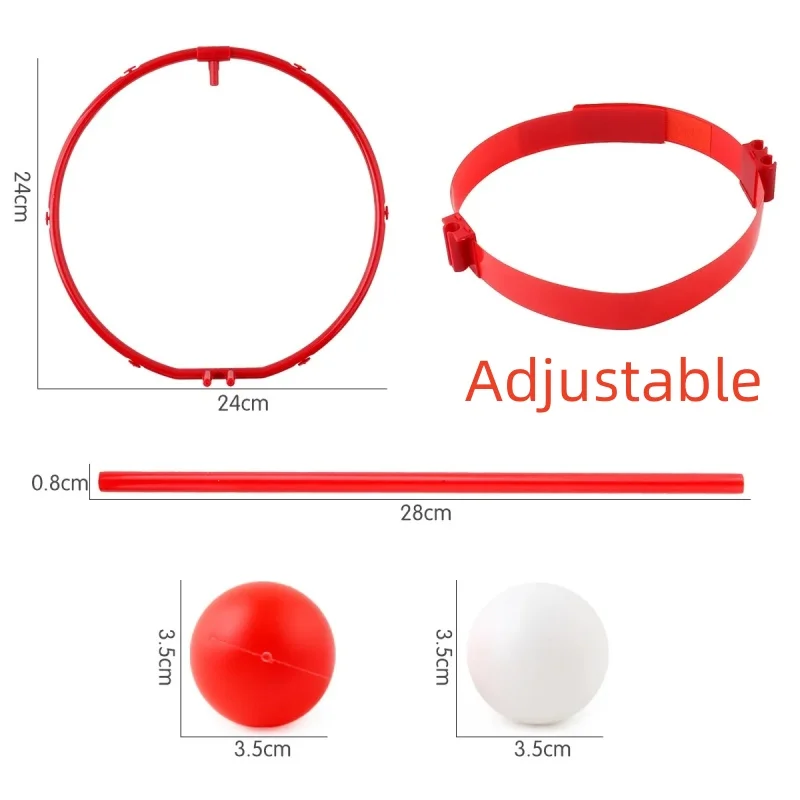 Overhead Basketball Shooting Sport Toy Indoor And Outdoor Headband Hoop Balls Throwing Toy Multi Person Interactive Game Gift