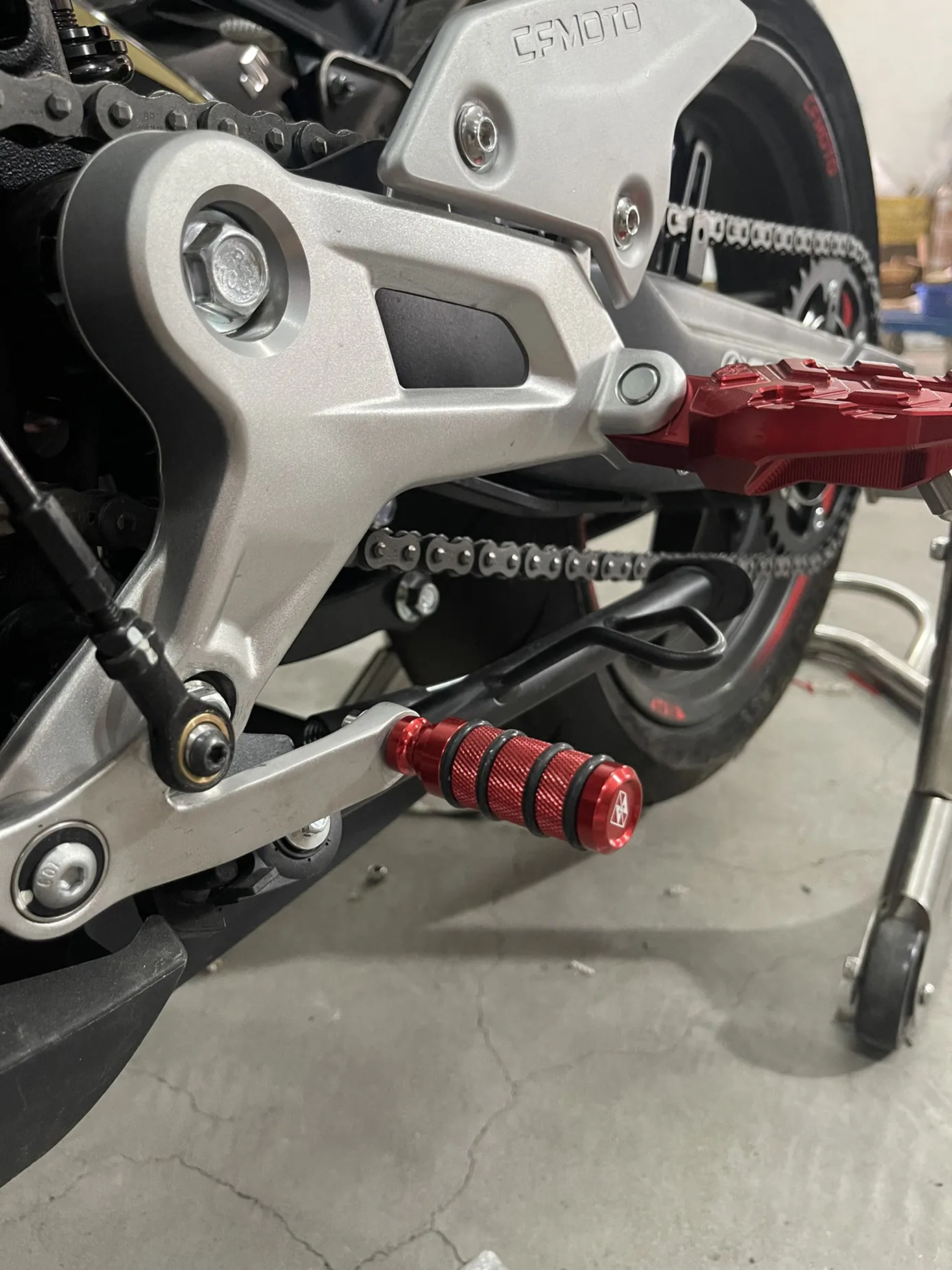 FOR CFMOTO 450SR Aluminum Shift Lever Head Anti-Slip and Dirt-Resistant CNC Non-Destructive Installation UP