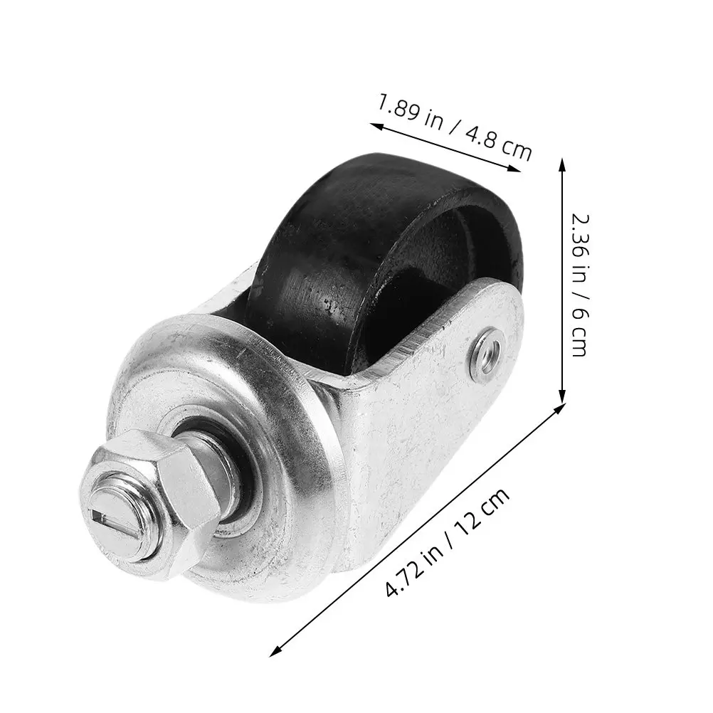 2Pcs Heavy Duty Rotatable Floor Jack Casters Threaded Rod Swivel Wheels for Easy Movement Precise Positioning Safety Stability