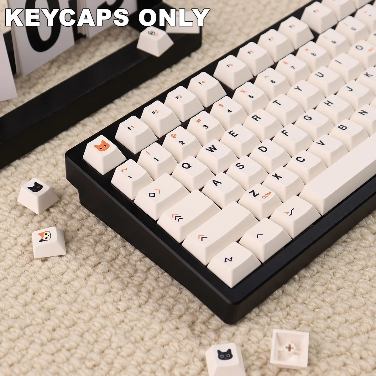 

144 Keys Splendid Cat PBT Cherry Keycaps Dye-Sublimated Keycap Set for Mx Cherry Gateron Switch Mechanical Keyboard Kit