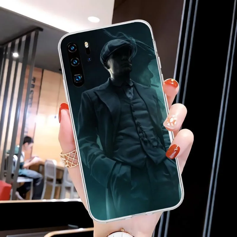 Tommy Shelby Mobile Cell Phone Case for Huawei P50 P40 P30 Pro Mate 40 30 Pro Nova 8 8i Y7P Honor Clear Phone Cover Funda