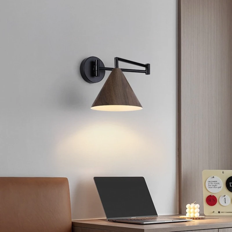 Creative Wall Light Cone Triangle Home Decoration Wall Lamp Wabi Sabi Homestay Hotel Bedroom Corridor Staircase Sconce LED Lamp