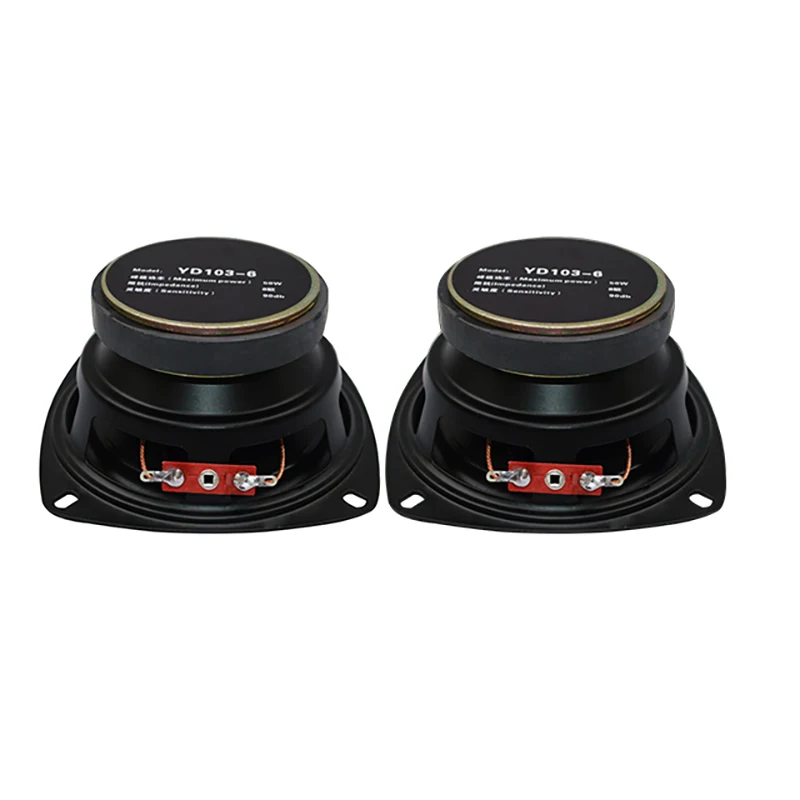 50w 8ohm Mid range Woofer 4Inch Speaker Full range Audio Loudspeaker For Computer Amplifier Speakers Unit 1PC