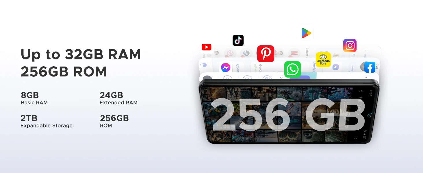 DOOGEE Note59 Pro 5G Smartphone Android 15 6.75" 120Hz Display 32GB(8+24) 256GB 6250mAh Battery Widevine L1 NFC Cellphone
