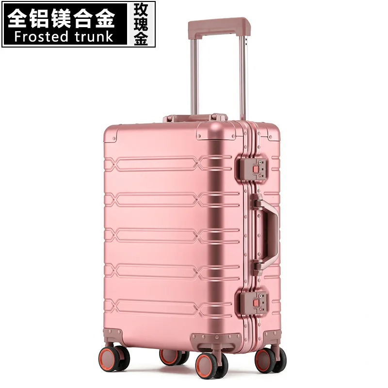 All-metal aluminum-magnesium alloy suitcase