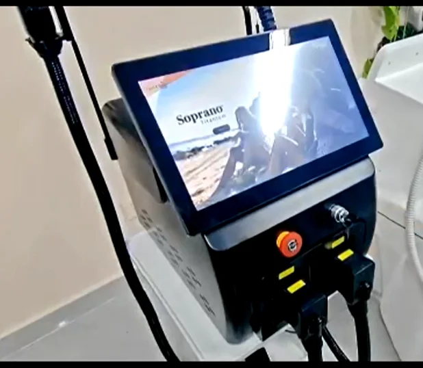 808 Diode Laser Hair Removal Machine: 4-Wave, Painless, Permanent, Portable 4000W Device Soprano Titanium.