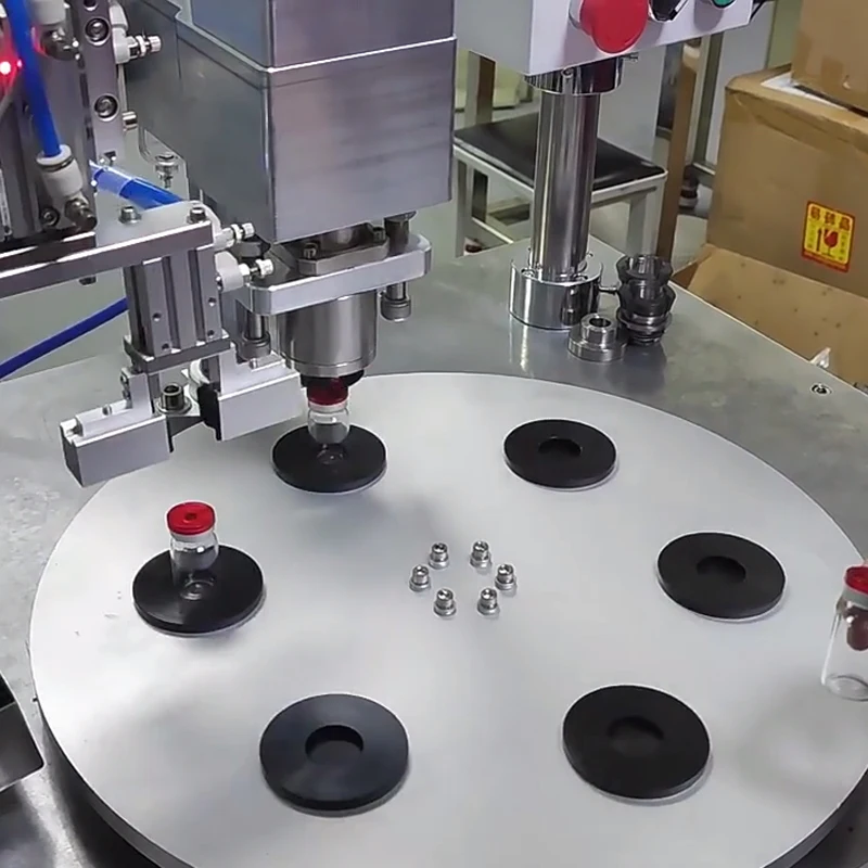 LY Auto Capping Machine Liquid Glass Bottles Pharmaceutical Indexing Plate Locking Capper 60W Suitable for 2-15cm Bottles Height