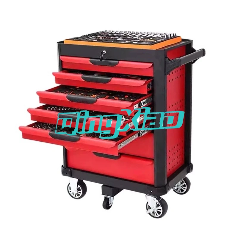 High Quality Multi Drawers Tool Cart Trolley Tool Cabinet For Cars Repairing Workshops Craftsman Use Hardwares Parts Arrangement