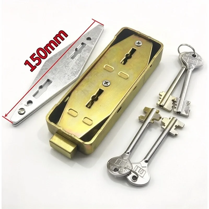 Gold Vault Lock Safe Bank Lock Key Yellow and White Randomly Distributed