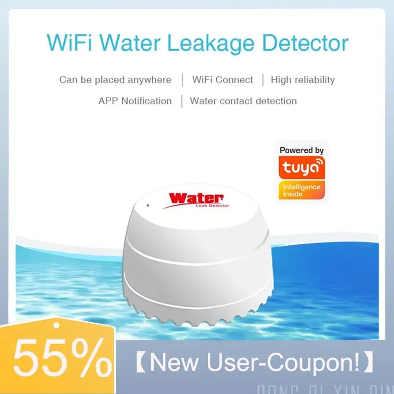 A81M New- Real-Time App Alert Water Leak Detector Tuya Smart Wifi Wireless Flood Alarm Sensor For Alexa/Google Home