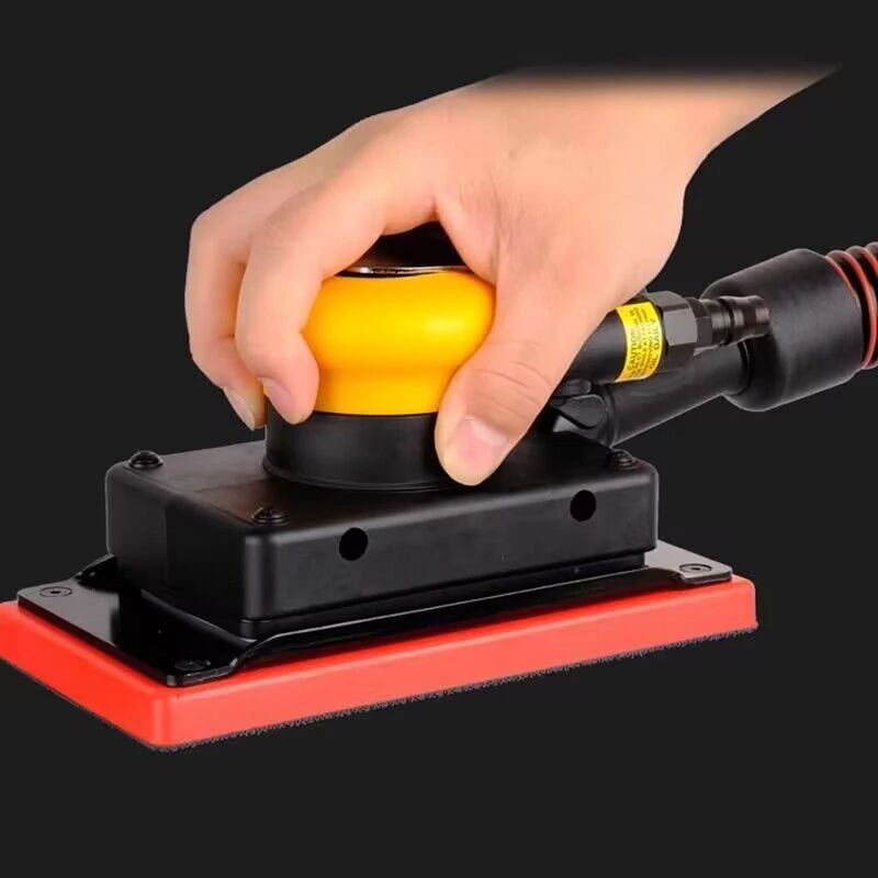 Putty Polishing Machine Rectangular Dry Grinding Head Pneumatic Sandpaper Polishing Machine Car