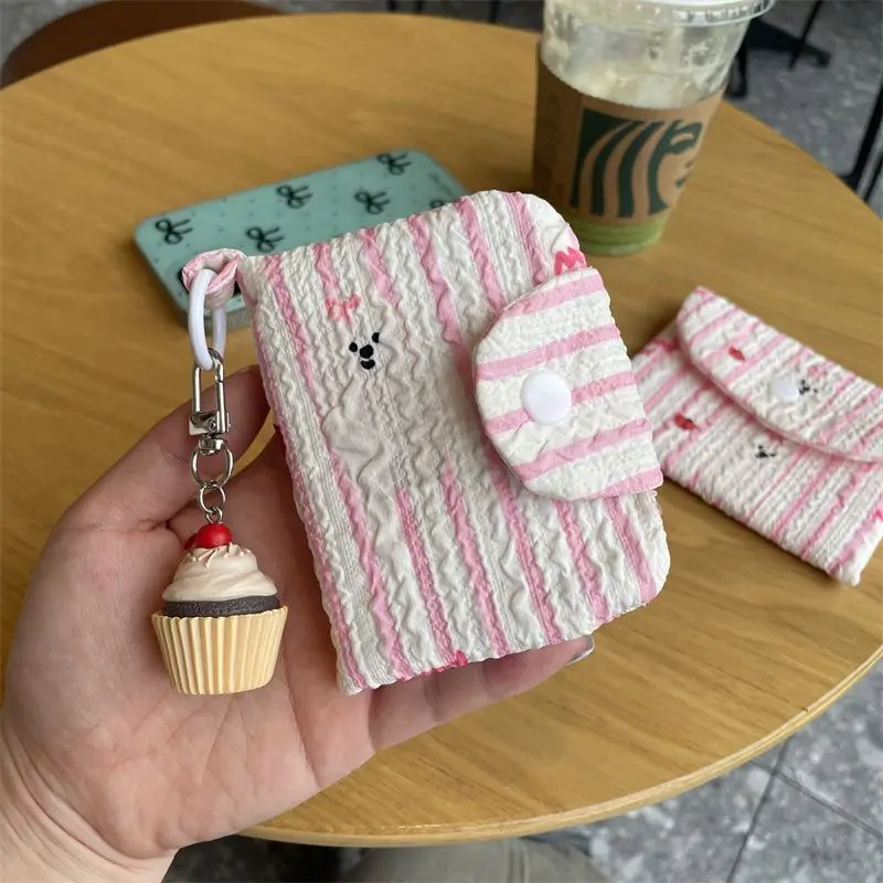 Xiuya New Hello Kitty Womens Wallet Cute Cartoon Small Coin Pretty Purses Fashion Casual Soft Kawaii Ladies Luxury Designer Bags