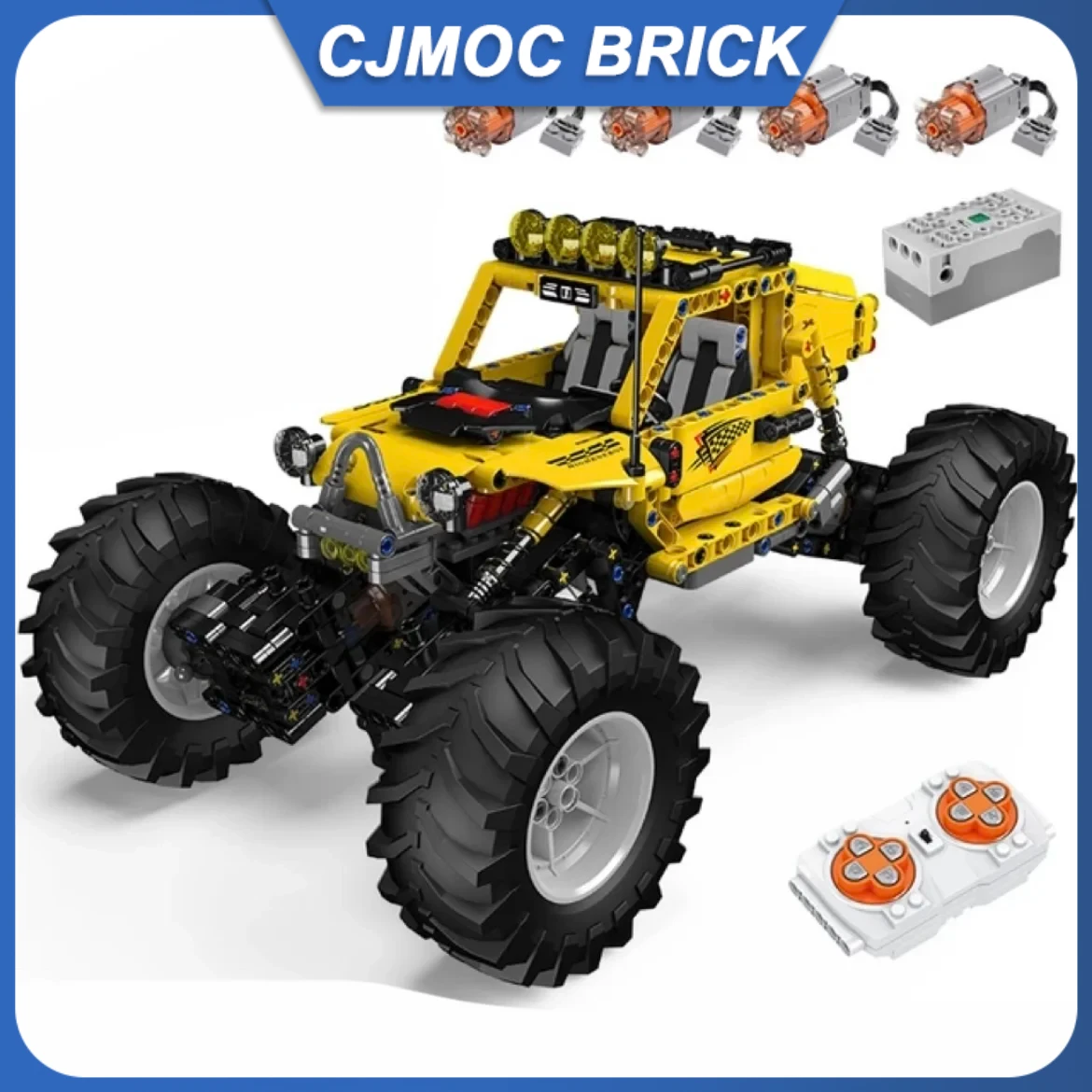 

Mould King 18021 Technical Car Building Block The Remote Control Climbing Vehicle Model Assembly Truck Brick Kids Christmas Gift