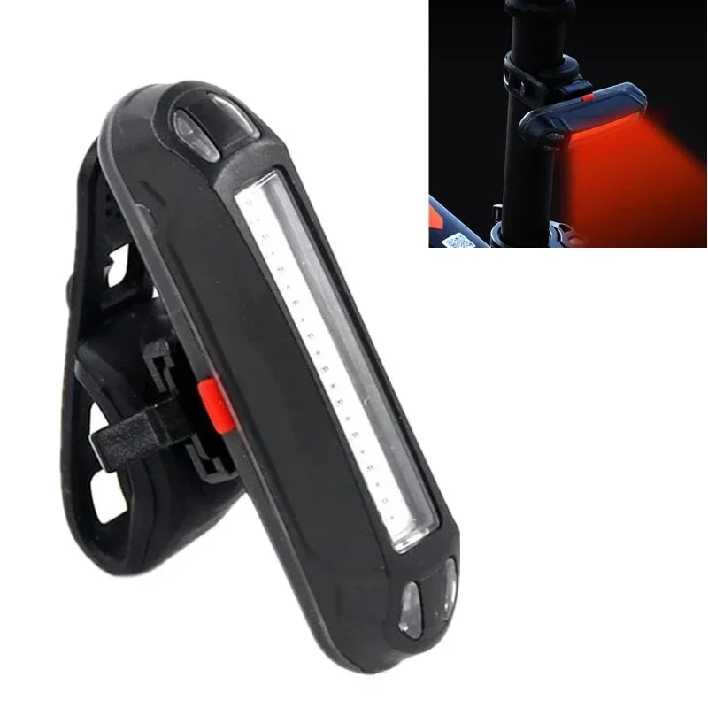 Bike Tail Light USB Rechargeable LED Bicycle Rear Lights Night Cycling Safety Warning Light Taillight MTB Bike Easy to Install